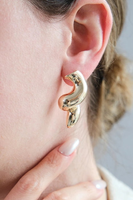 Heliophilia Silver Pendientes de Latón Dorados con Circonio Heliophilia Silver Pendientes de Latón Dorados con Circonio